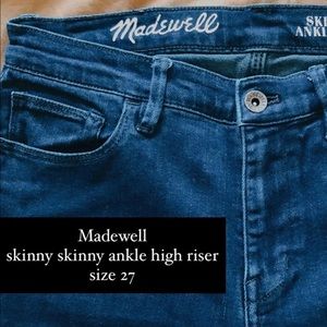 Madewell Skinny Skinny high riser jean